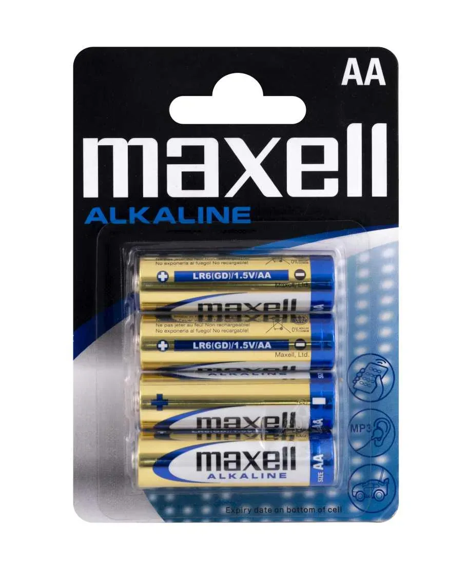 BATERI ALKALINE MAXELL LR6 4PK BLISTER