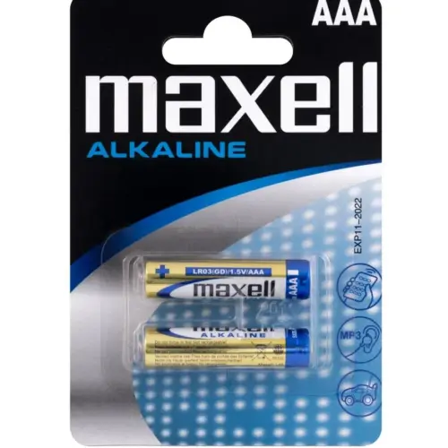 BATERI ALKALINE MAXELL LR03 2PK BLIST
