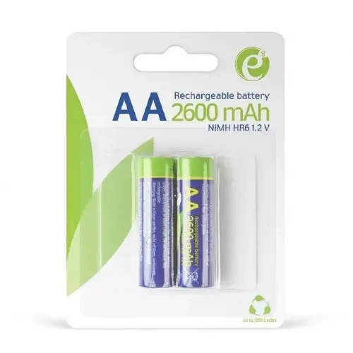 BATERI 1.2V GEMBIRD 2600mAh TE RIKARIKUESHME (2CP) AA [09189]