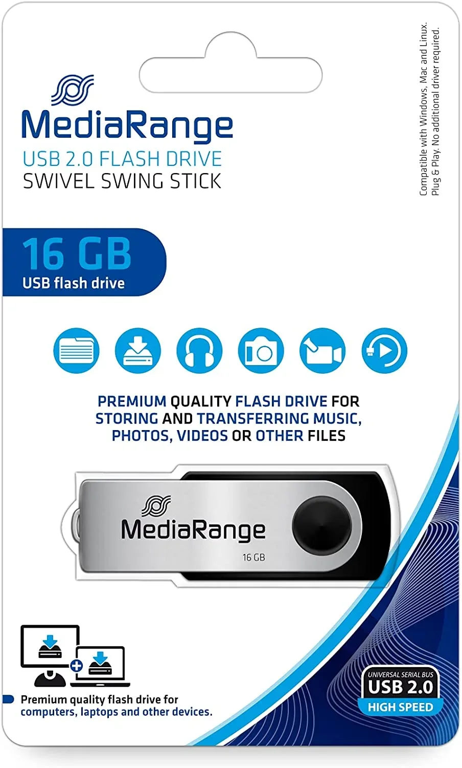 USB MEDIARANGE MR910 16GB