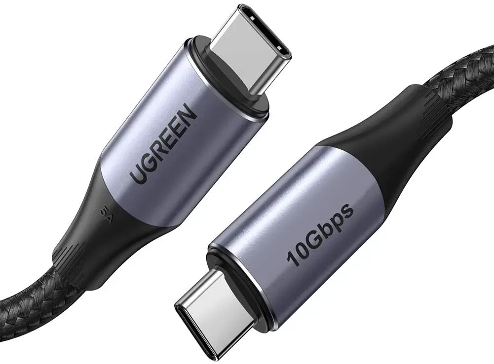 UGREEN USB-C 3.1 M/M GEN2 5A CABLE WITH BRAIDED 1M (BLACK)