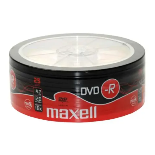 DISC-DVD Maxell DVD-R 47 16X25 SHRINK