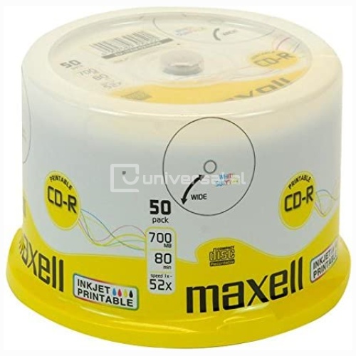 DISC-CD Maxell CD-R 80 PR 50S 52X  WI