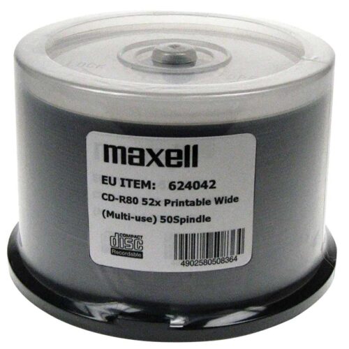 DISC-CD Maxell CD-R 80 52X 50S PR(M/USE W) NB