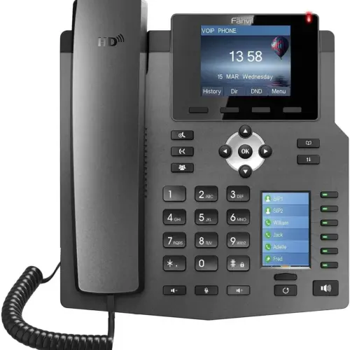 IP Phone Fanvil X4 | 4 SIP Line | PoE Capable  2.8" Color Screen | VoIP | Enterprise