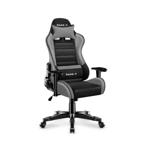 Manufacturer: Huzaro Model: RANGER 6.0 GREY MESH Certifications: SGS Materials: Huge Mesh, XTwill fabric Construction: Steel Sponge: Breathable, combined with cold foam Accessories: Neck pillow, lumbar pillow Recommended height: 100 - 160 cm Mechanism: Tilt PLUS Cylinder: Gas spring Maximum user weight: 130 kg