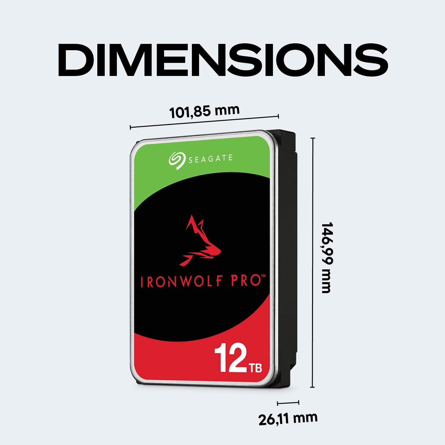 Seagate IronWolf Pro, 12 TB, Enterprise NAS Internal HDD - Image 3