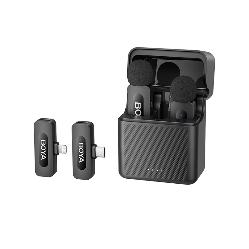 BOYA BY-V30 USB-C – Mikrofon Wireless me Charging Box për Android & Type-C