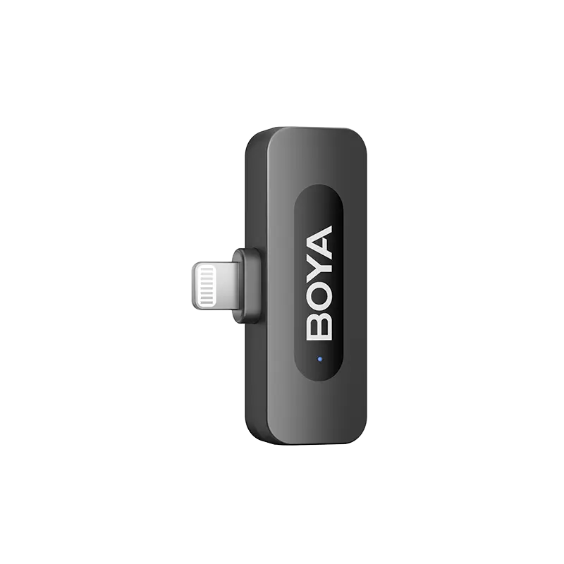 BOYA BY-V2 – Mikrofon Lavalier Wireless për iPhone/iPad Lightning, 2 Persona - Image 3