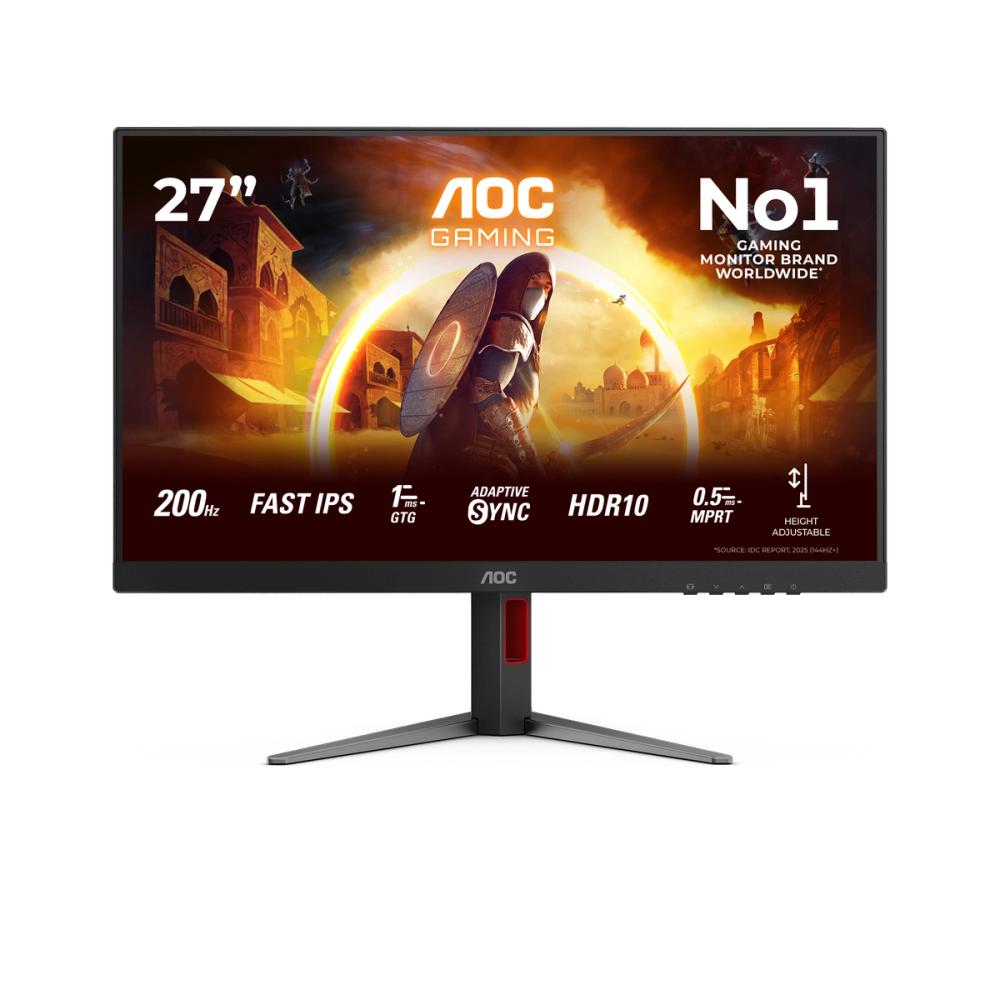 Monitor AOC 27G4HA | 27 inch Full HD Gaming Monitor, Fast IPS, 200Hz, 1 ms, HDR10, Height Adjust