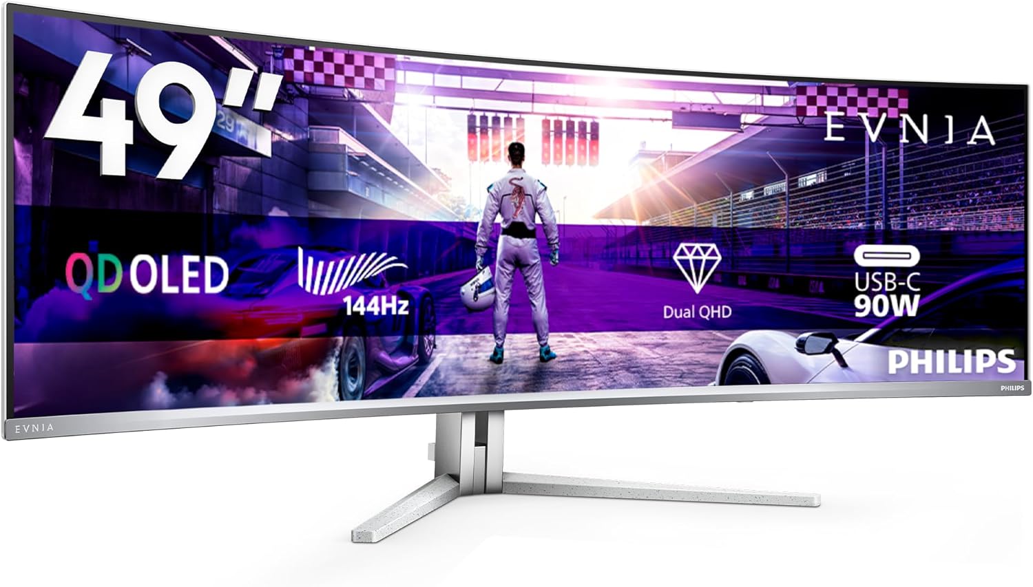 Monitor Gaming Philips Evnia 49M2C8900L 49” QD-OLED Curved 144Hz HDR400 - Image 2