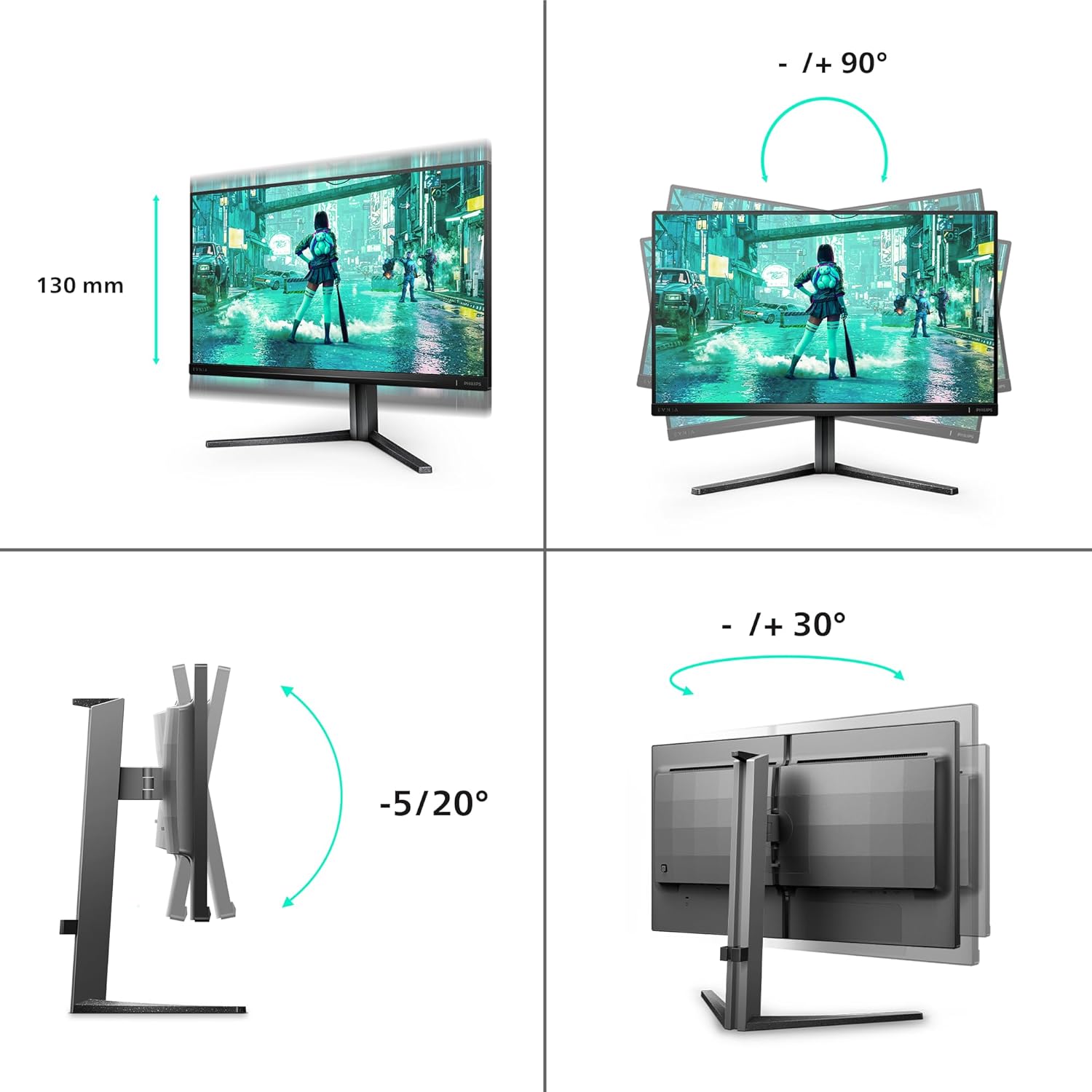 Monitor Gaming Philips Evnia 3000 25M2N3200W 25” Full HD - Image 3