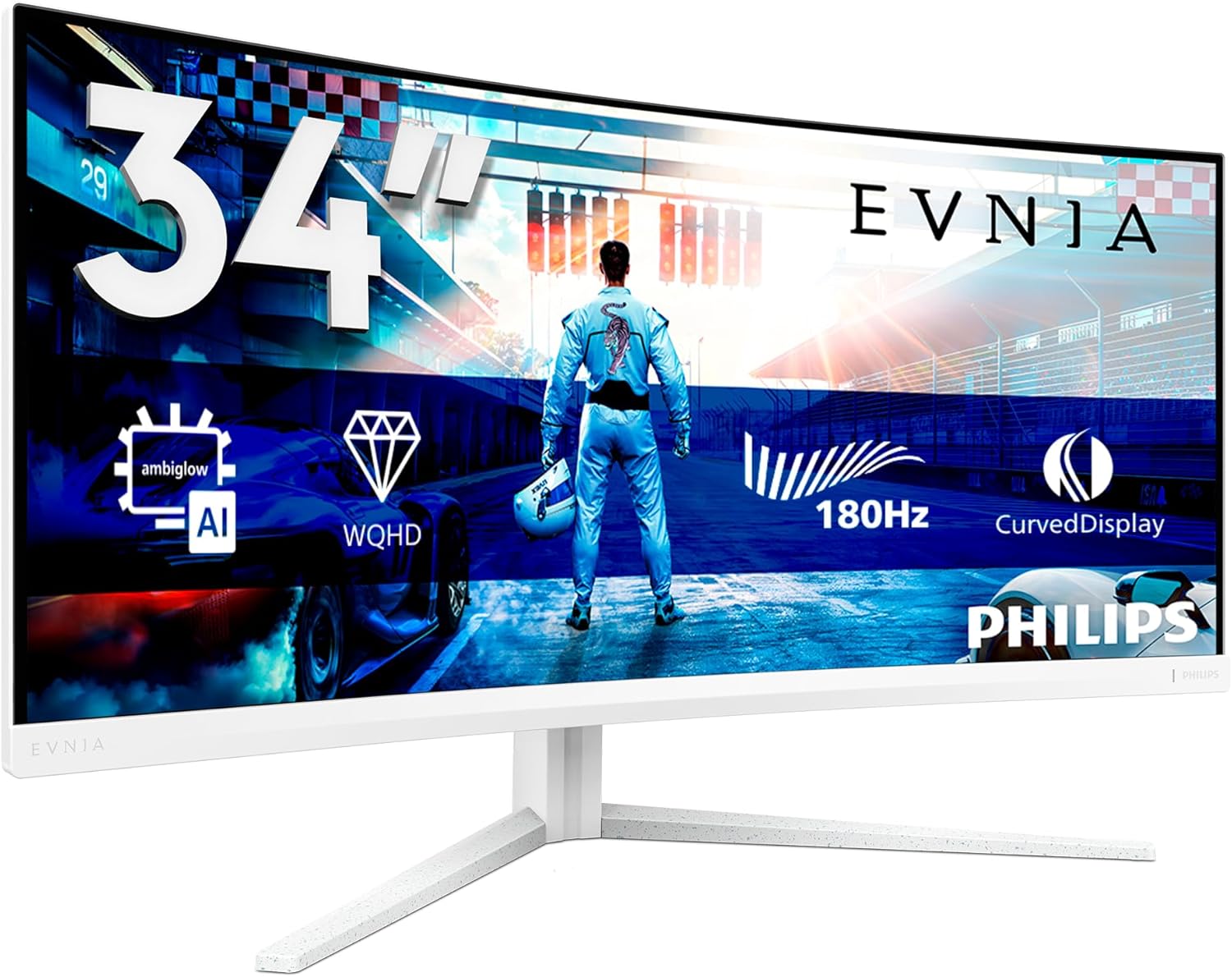 Monitor Gaming Philips Evnia 5000 34M2C5501A 34” Curved WQHD 180Hz