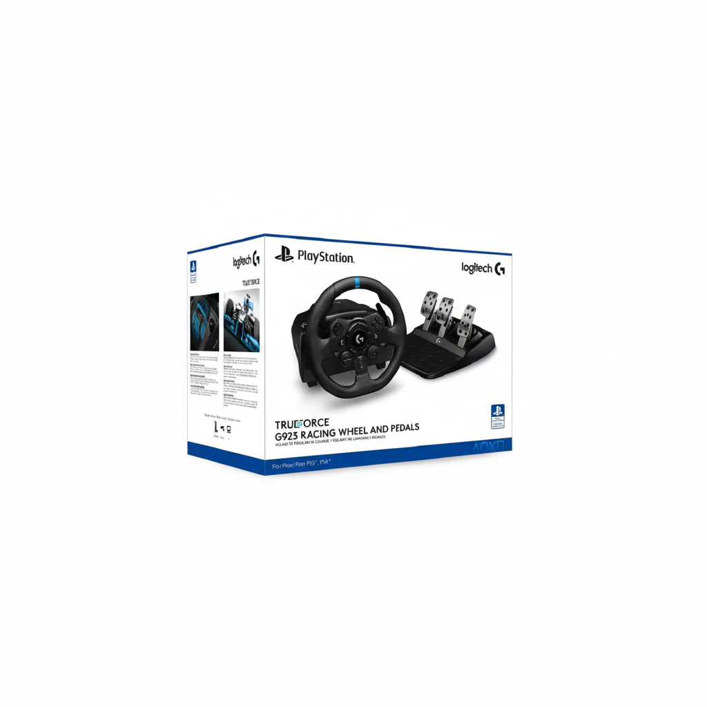 Wheel Logitech G923 TrueForce, Steering wheel and pedal set, ( for PS5/PS4) 941-000149