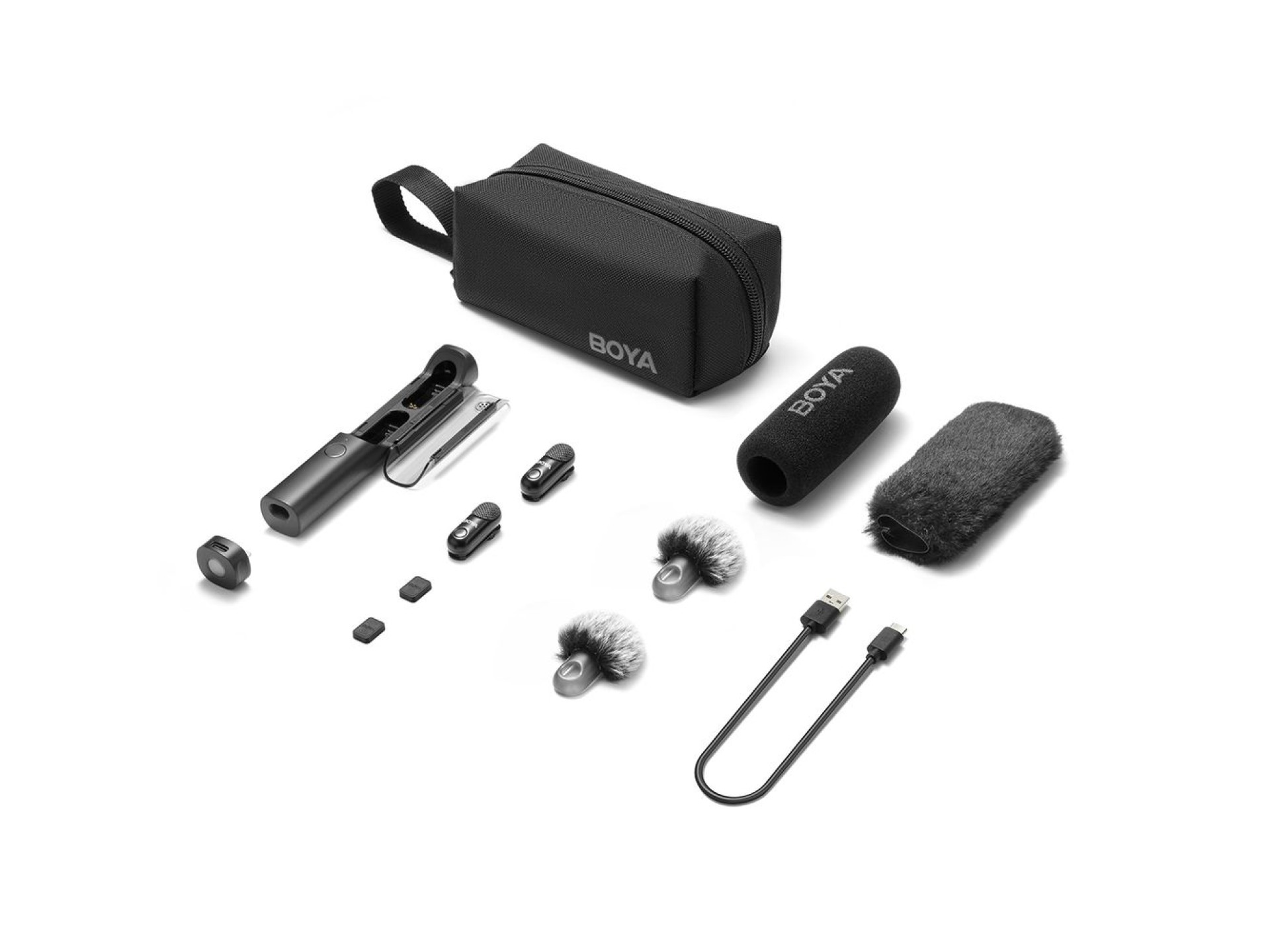 BOYA Magic-05 – Mikrofon Wireless me 2 Mikrofona, USB-C & 3.5mm, Charging Box - Image 2