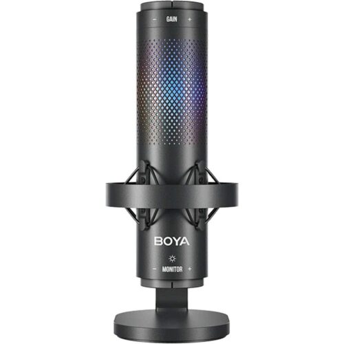 BOYA BY-K9 – Mikrofon USB RGB për Streaming, Podcast & Gaming, 3 Mode Regjistrimi