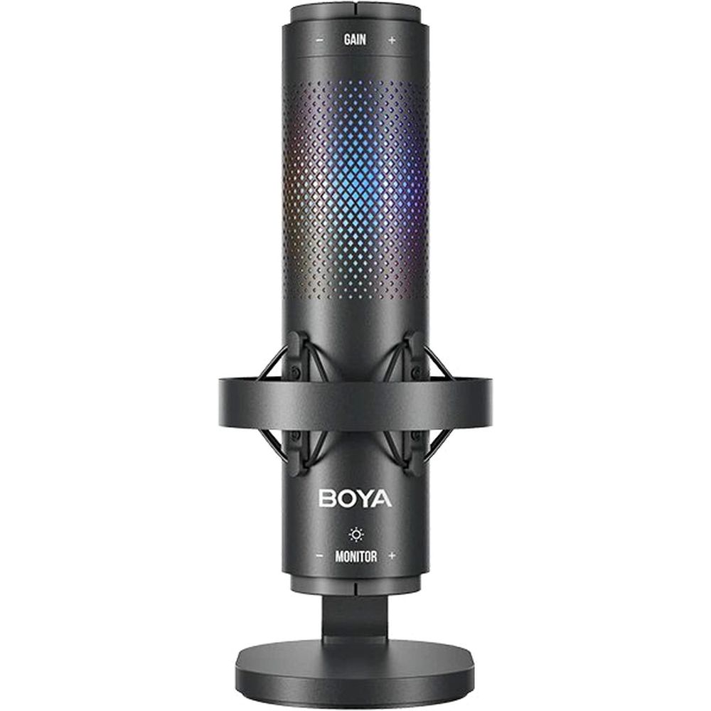 BOYA BY-K9 – Mikrofon USB RGB për Streaming, Podcast & Gaming, 3 Mode Regjistrimi