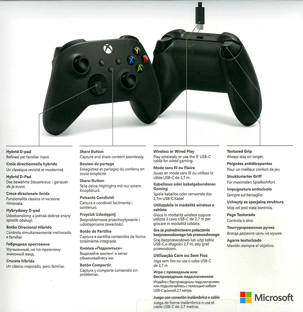 Kontroller Microsoft Xbox , V2 , Bluetooth / USB-C , Android , PC , Xbox Series S/X , iOS , Black - Image 5