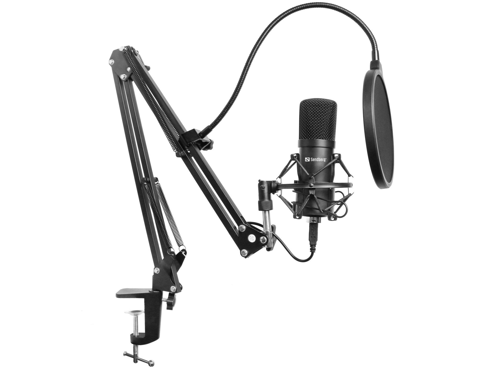 Set mikrofoni Sandberg Streamer USB për streaming
