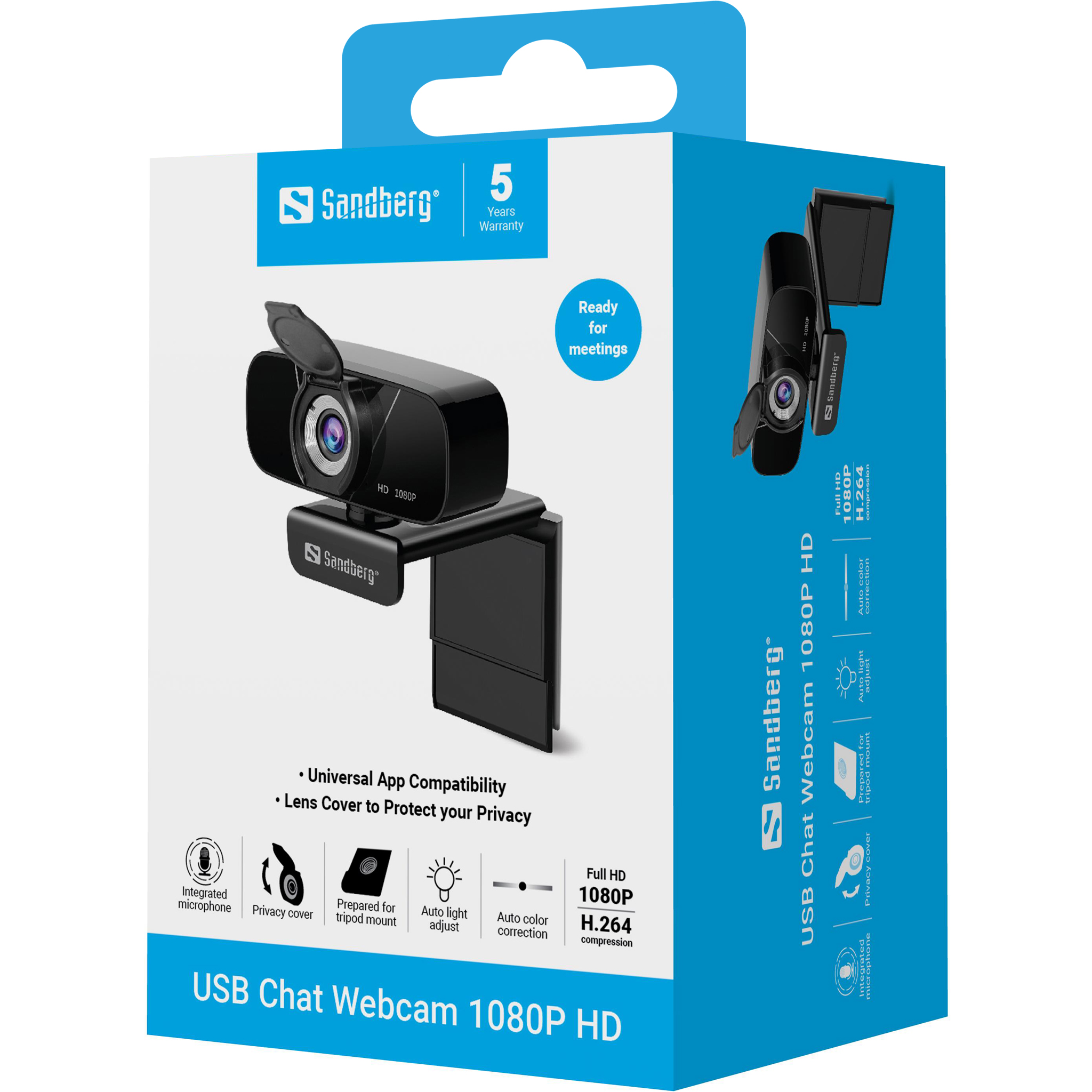 Sandberg USB Chat Webcam 1080P HD - Image 5