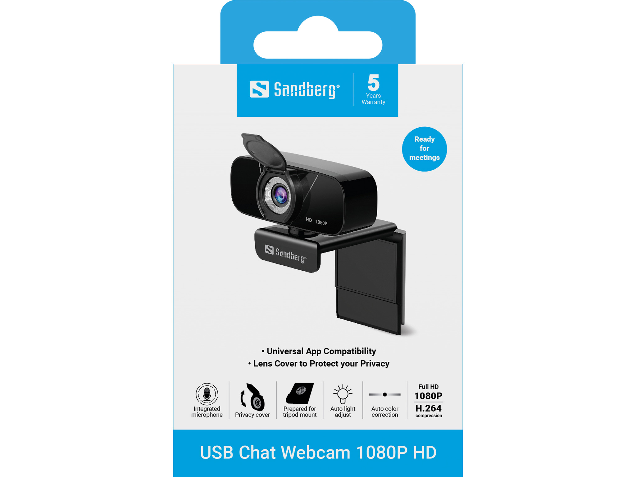 Sandberg USB Chat Webcam 1080P HD - Image 4