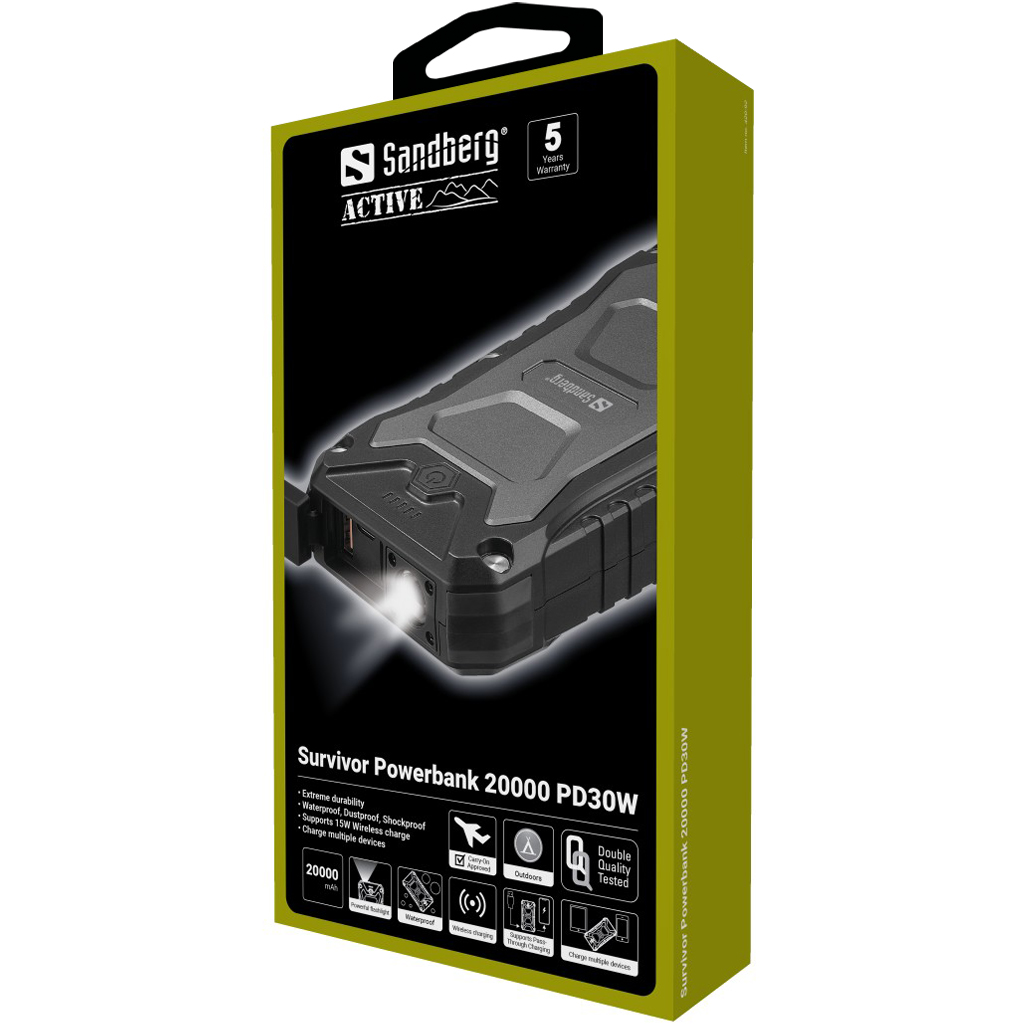 Sandberg Survivor Powerbank 20000 PD30W - Image 5