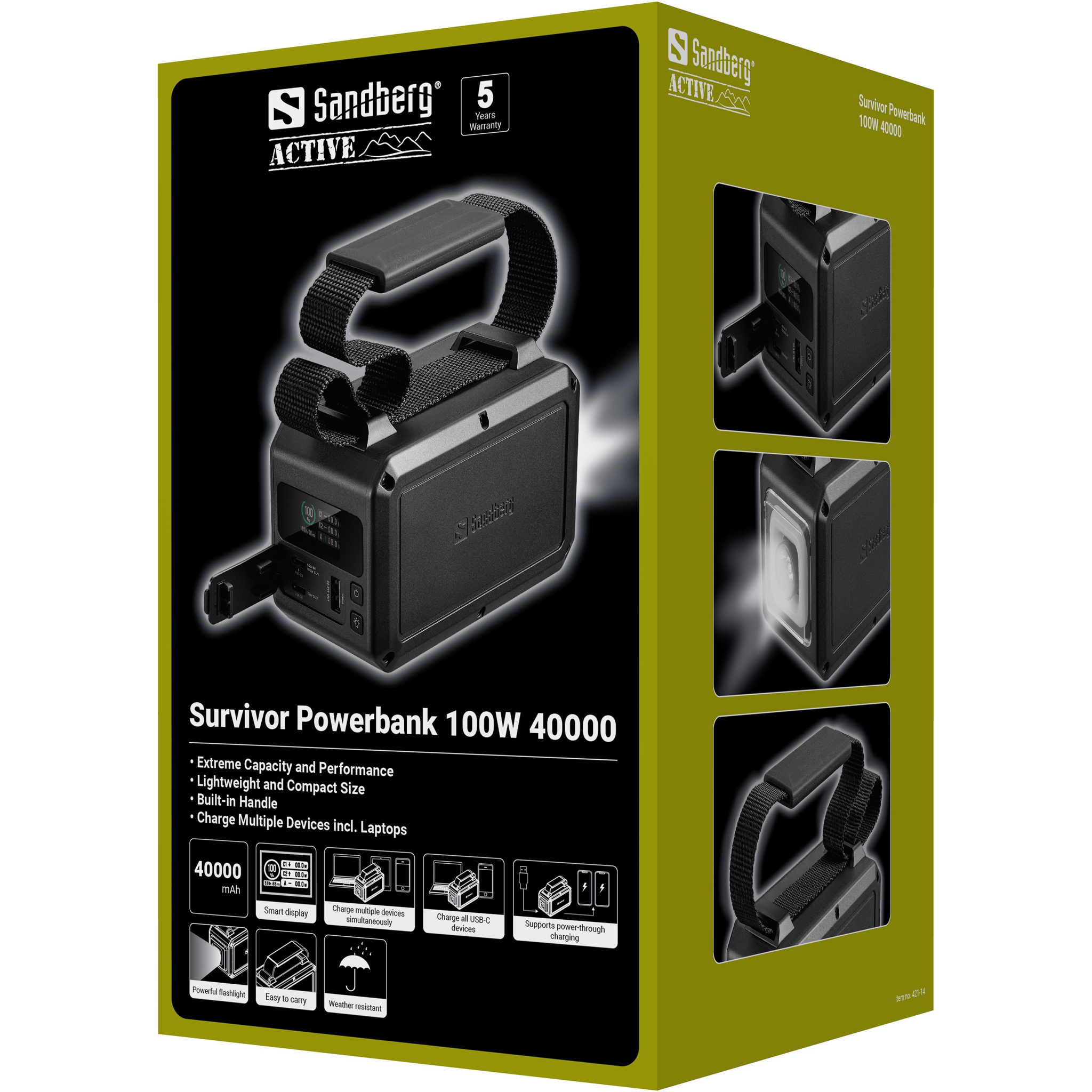 Sandberg Survivor Powerbank 100W 40000 - Image 5