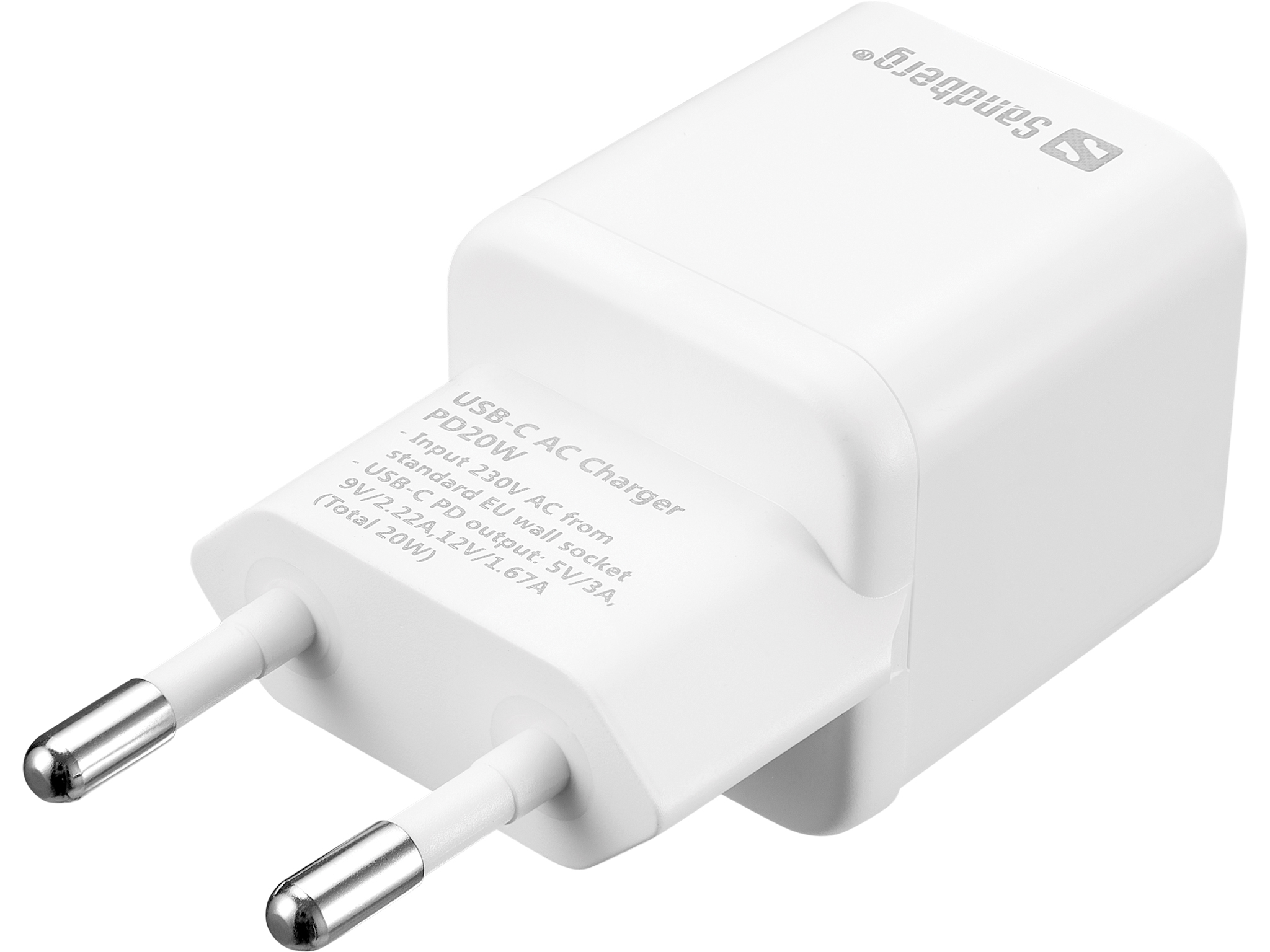Sandberg USB-C AC Charger PD20W EU - Image 2