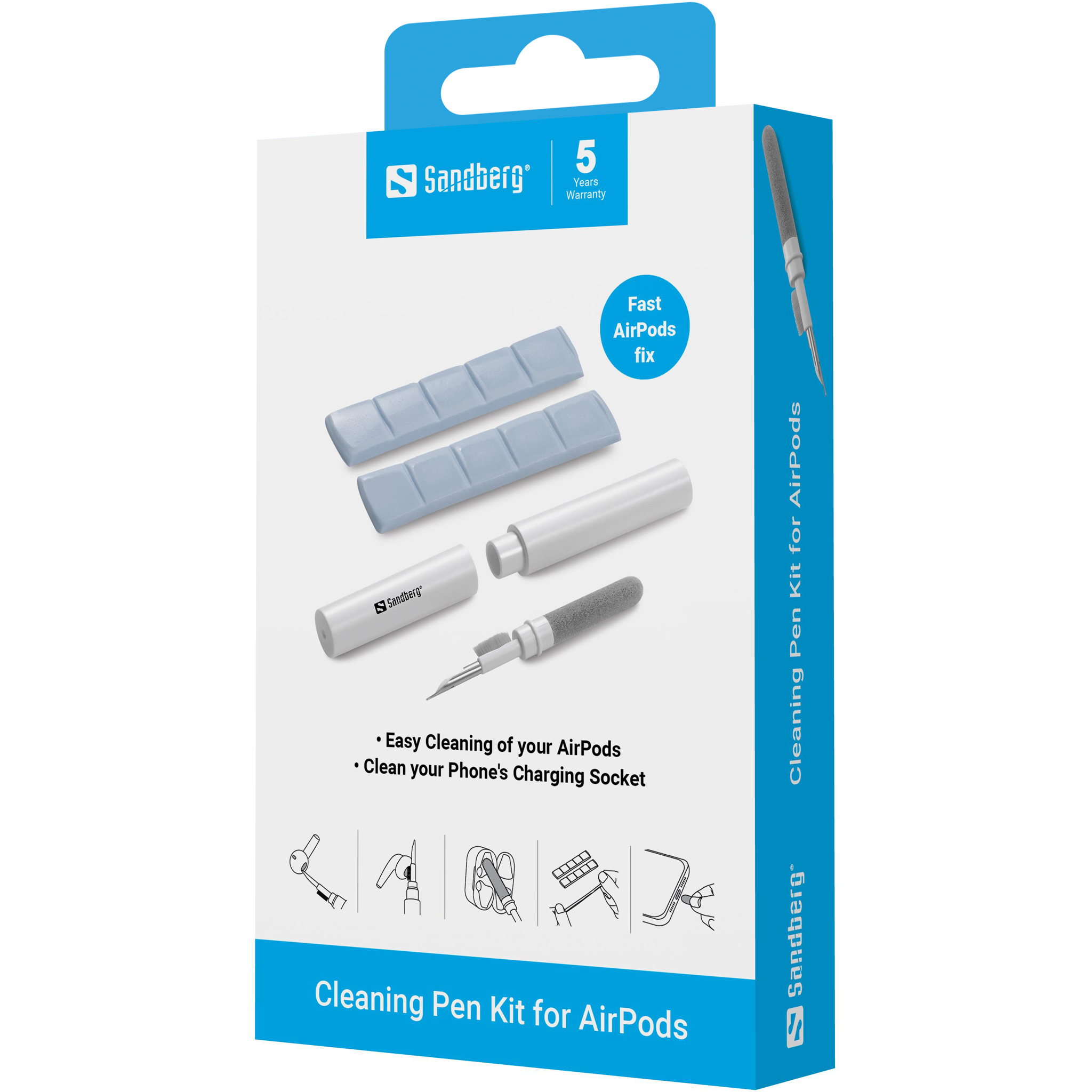 Sandberg Cleaning Pen Kit for AirPods - Image 5