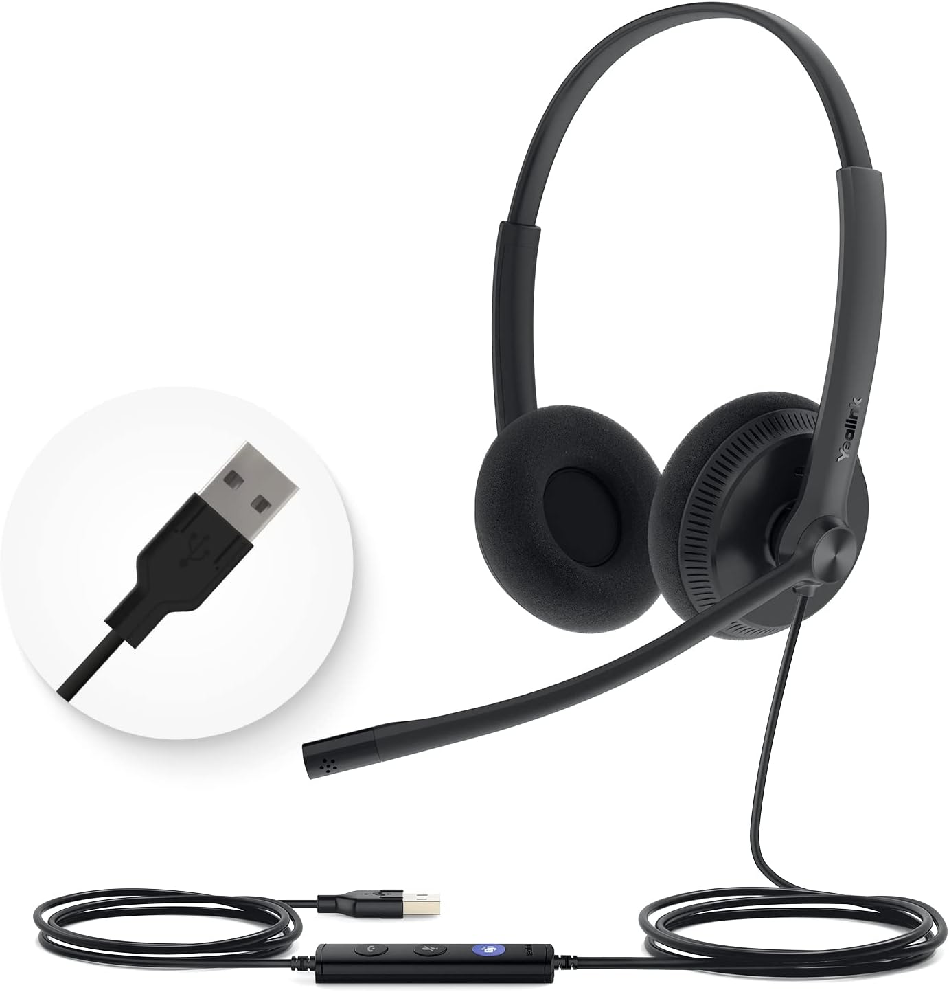 Kufje për Call Center Yealink UH34 Dual